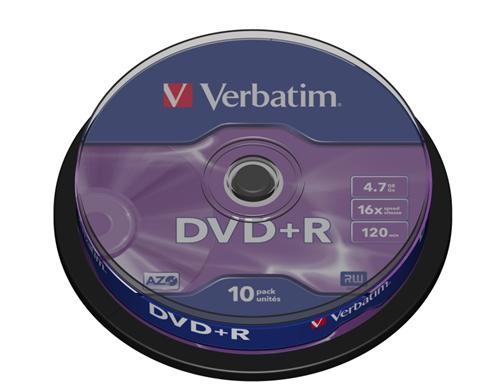 Medium-Verbatim-DVDR-47GB-16x-10-cake Médium Verbatim DVD+R 4,7GB 16x 10-cake – Obrázok 1