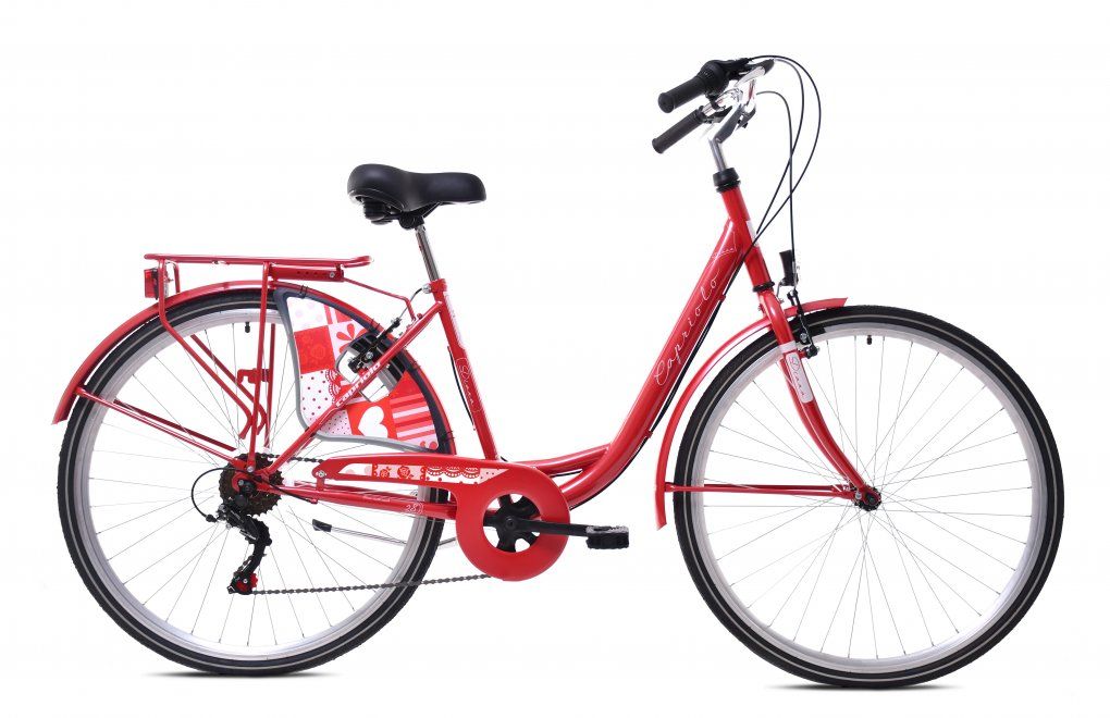 Mestsky-bicykel-Capriolo-Diana-2818-cervena Mestský bicykel Capriolo Diana 28"/18 červená – Obrázok 1