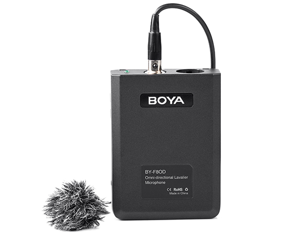 Mikrofon-BOYA-BY-F8OD-vsesmerovy-klopovy-XLR Mikrofón BOYA BY-F8OD všesměrový klopový, XLR – Obrázok 1