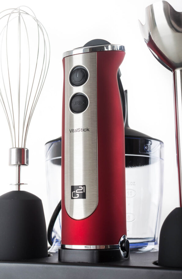Mixér G21 VitalStick 800 W, Red/Black – Obrázok 3