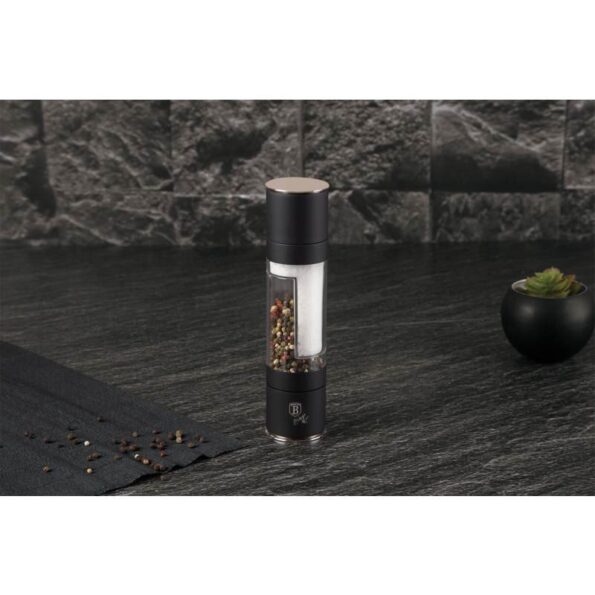 Mlynček Berlingerhaus na korenie a soľ dvojitý Black Rose Collection – Obrázok 4
