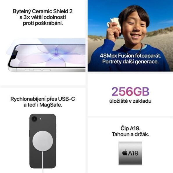 Mobilný telefón Apple iPhone 17e 256GB biely – Obrázok 5