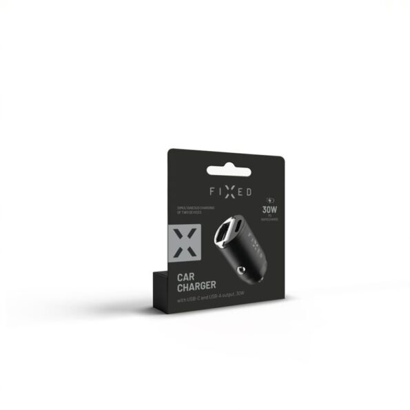 Nabíjačka FIXED s USB-C a USB-A výstupom v miniatúrnom prevedení, podpora PD, 30W, čierna – Obrázok 6