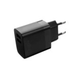 Nabíjačka FIXED sieťová s 2xUSB výstupom, 17W Smart Rapid Charge, čierna – Obrázok 2
