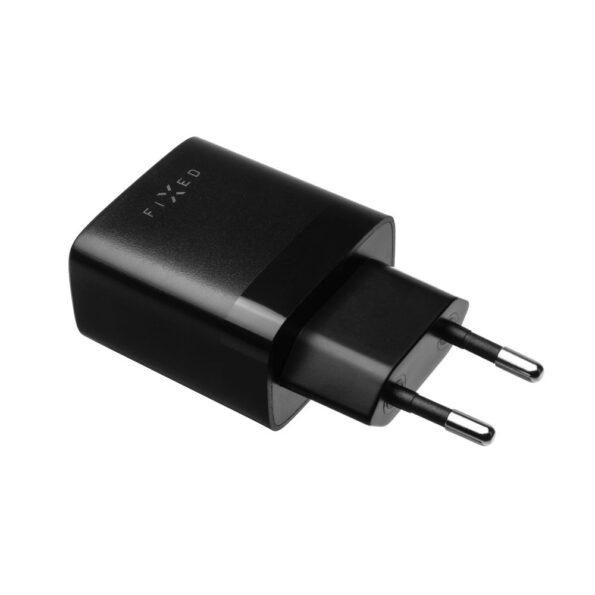 Nabíjačka FIXED sieťová s 2xUSB výstupom, 17W Smart Rapid Charge, čierna – Obrázok 3
