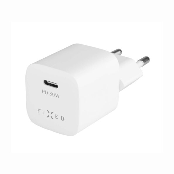 Nabíjačka FIXED sieťová s USB-C výstupom a podporou PD, 30W, biela – Obrázok 3
