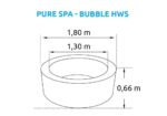 Nafukovacia vírivka Marimex Pure Spa - Bubble HWS - modrý - Intex 28486EX – Obrázok 2