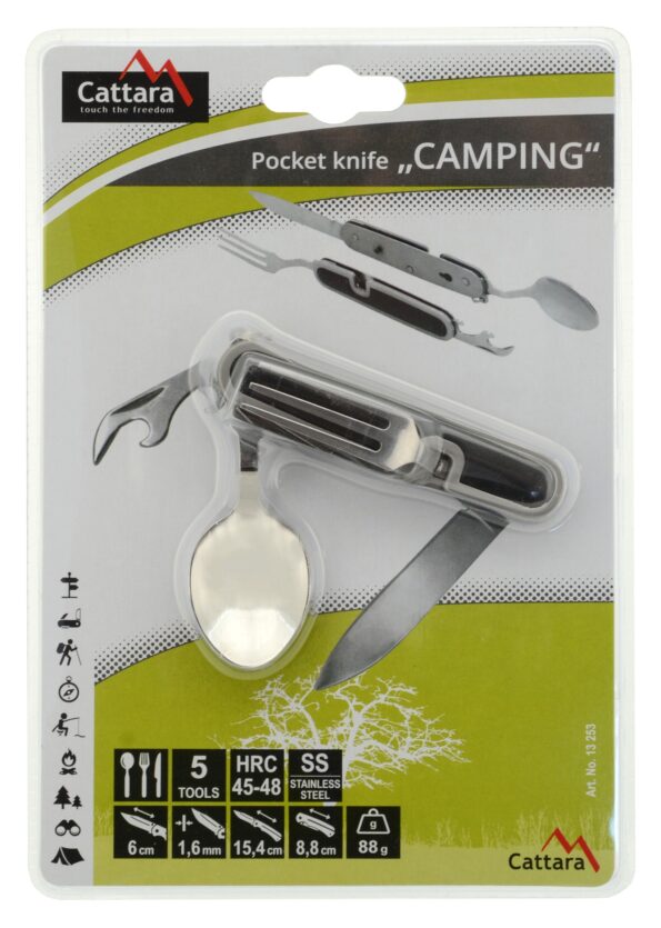 Nôž Cattara CAMPING vreckový 9 cm – Obrázok 8