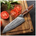 Nôž Dellinger Santoku 185 mm Rose Wood Damascus® – Obrázok 5