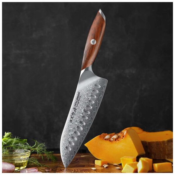 Nôž Dellinger Santoku 185 mm Rose Wood Damascus® – Obrázok 6