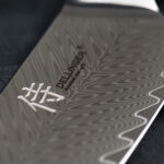 Nôž Dellinger Santoku Blue 170 mm Resin Future – Obrázok 5