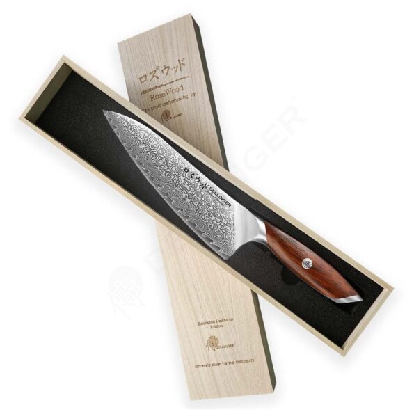 Nôž Dellinger kuchynský Chef/Gyuto 210 mm Rose Wood Damascus® – Obrázok 2