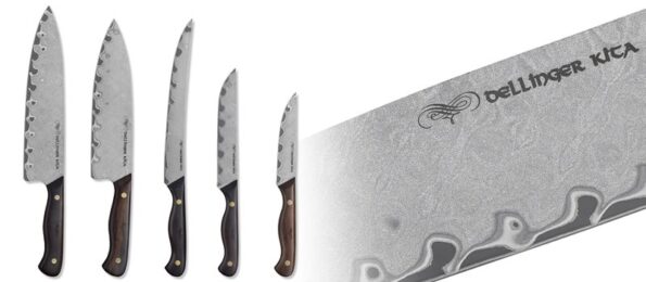 Nôž Dellinger okrajovací 120 mm Kita - North Damascus – Obrázok 5