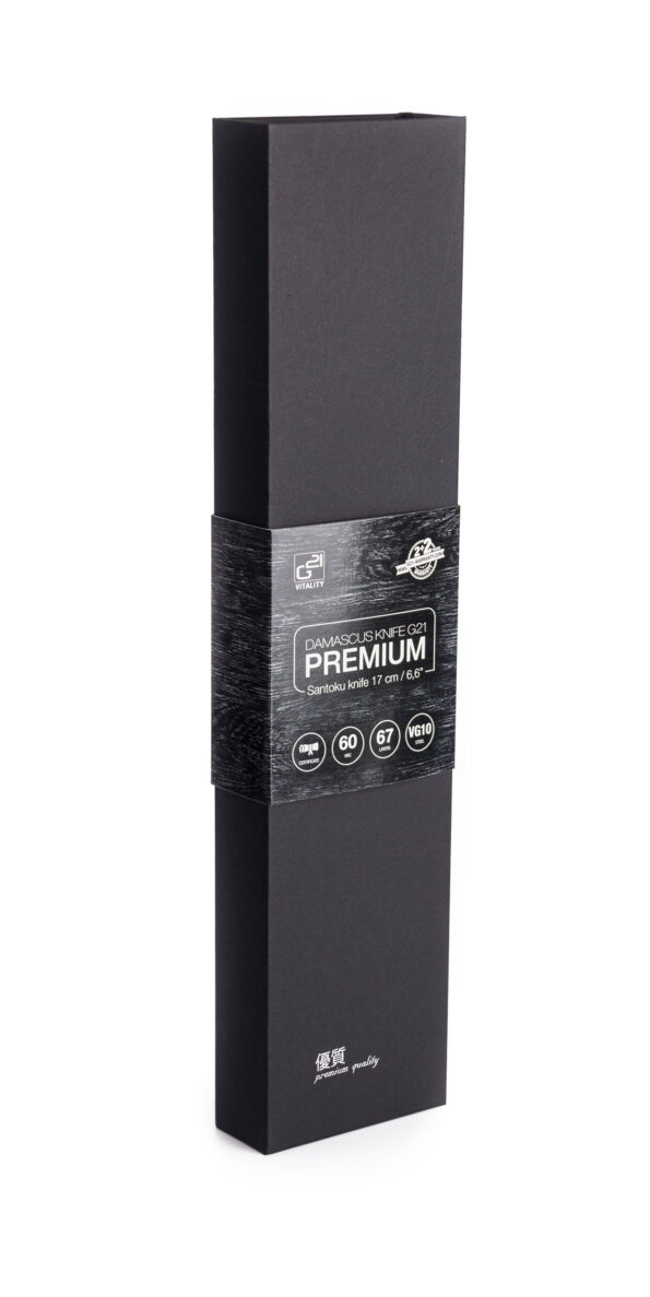 Nôž G21 Damascus Premium 17 cm, Santoku – Obrázok 2