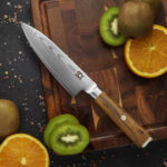 Nôž SOK kuchyňský Chef/Gyuto 152 mm Cocobolo White Damascus – Obrázok 3