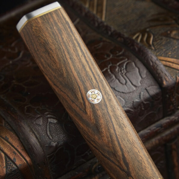 Nôž SOK kuchyňský Chef/Gyuto 152 mm Cocobolo White Damascus – Obrázok 7
