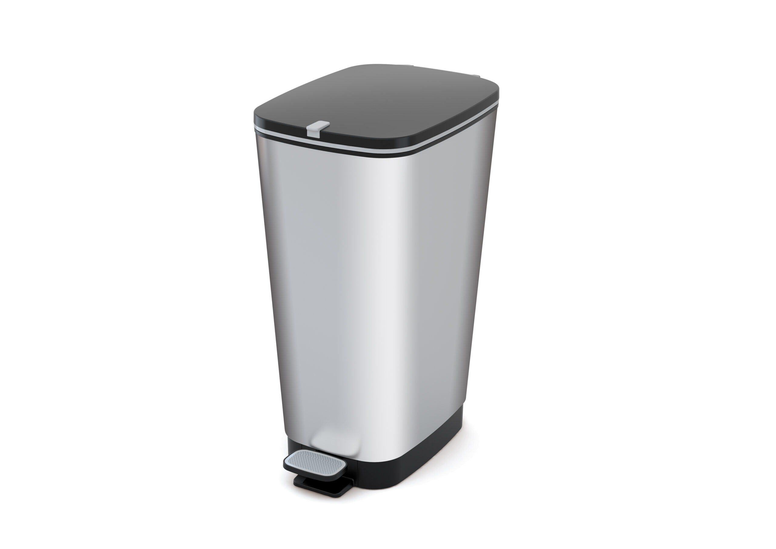 Odpadkovy-kos-Curver-Chic-Bin-L-Steel Odpadkový kôš Curver Chic Bin L Steel – Obrázok 1