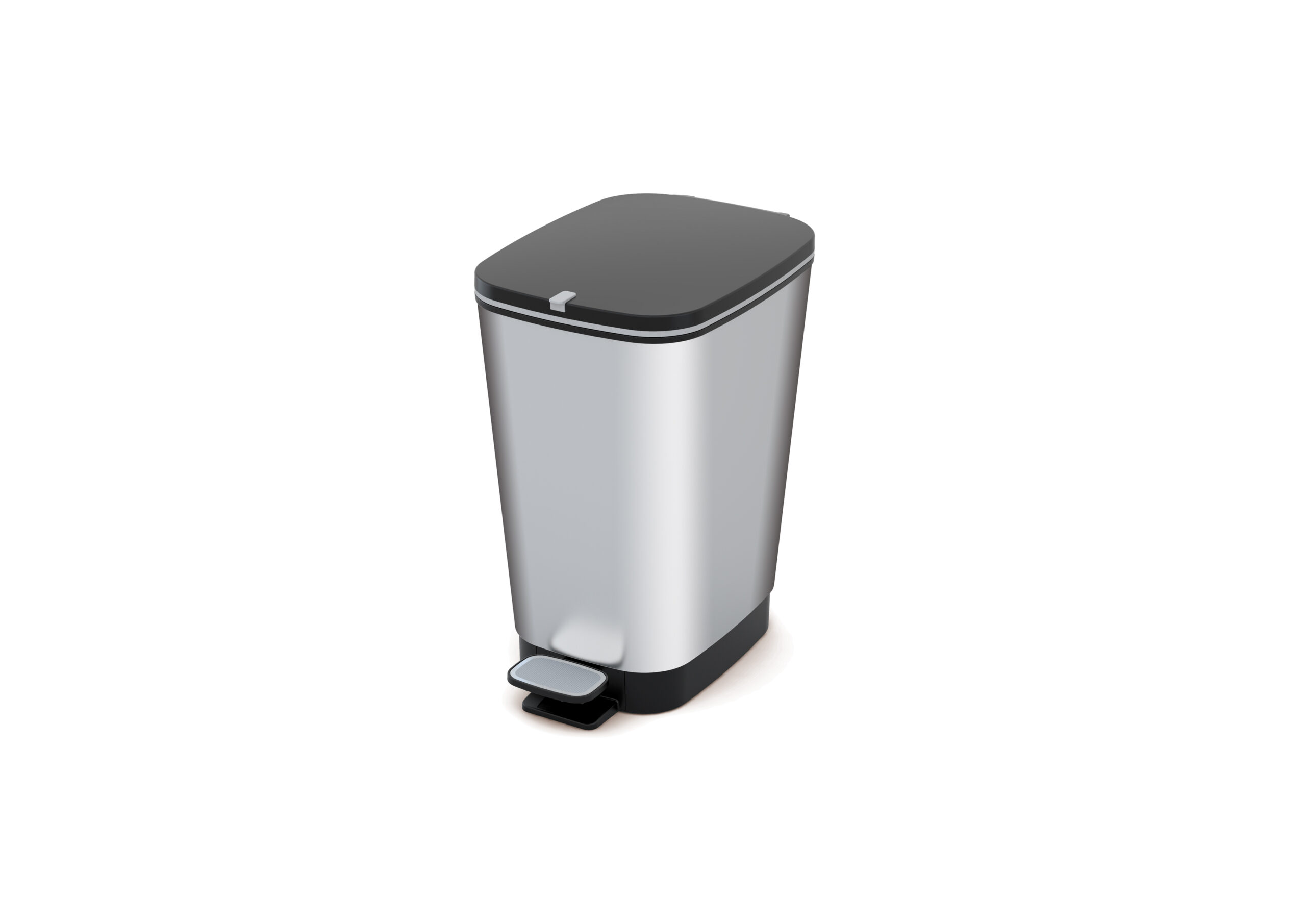 Odpadkovy-kos-Curver-Chic-Bin-M-Steel Odpadkový kôš Curver Chic Bin M Steel – Obrázok 1