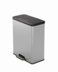 Odpadkový kôš Curver Deco Bin 65 l strieborný