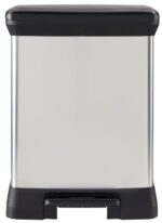 Odpadkový kôš Curver Deco Bin Duo 10 + 18 l strieborný
