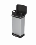 Odpadkový kôš Curver Deco Bin Duo 23 l + 23 l strieborný