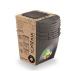 Odpadkový kôš Prosperplast SORTIBOX 3 x 25 l sivý – Obrázok 2