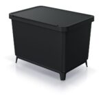 Odpadkový kôš Prosperplast SYSTEMA 1x23l + 2x10l čierny – Obrázok 3