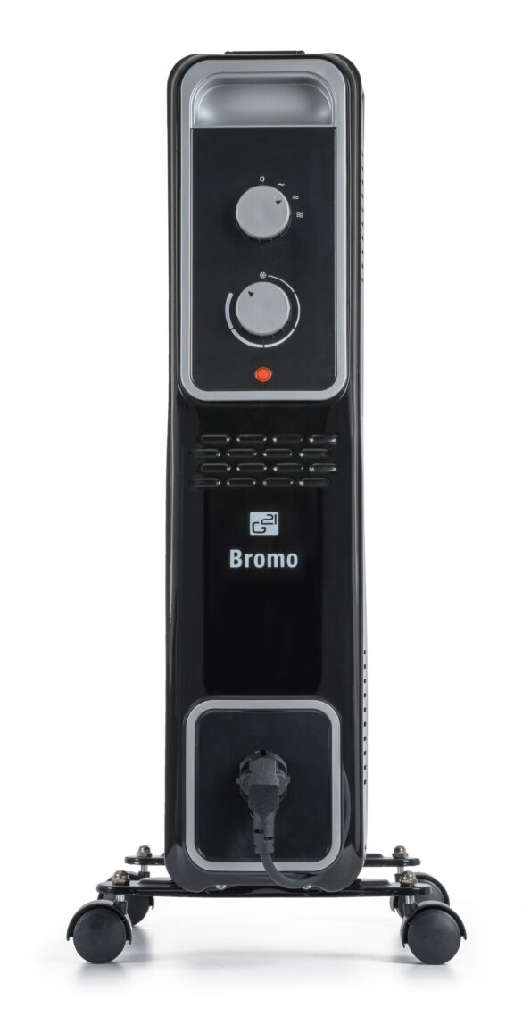 Olejový radiátor G21 Bromo čierny, 11 rebier, 2500 W – Obrázok 3