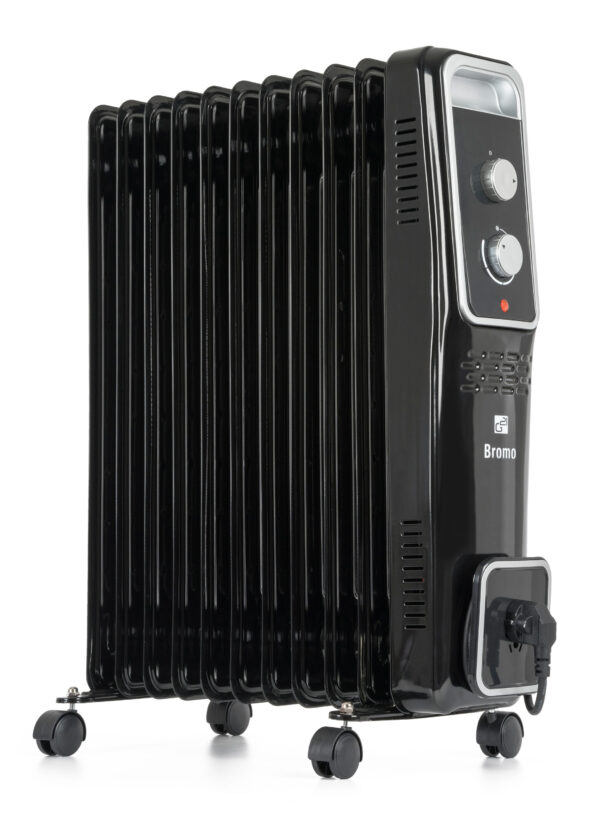Olejový radiátor G21 Bromo čierny, 11 rebier, 2500 W – Obrázok 4