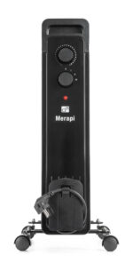 Olejový radiátor G21 Merapi čierny, 11 rebier, 2500 W – Obrázok 3