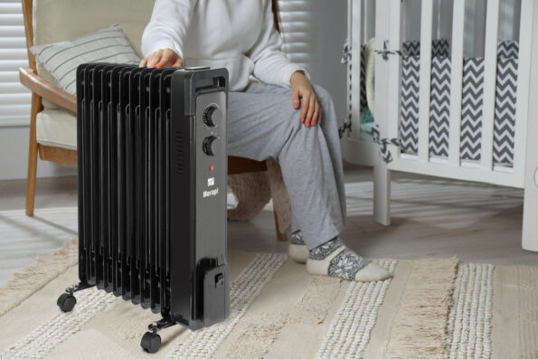 Olejový radiátor G21 Merapi čierny, 11 rebier, 2500 W – Obrázok 9