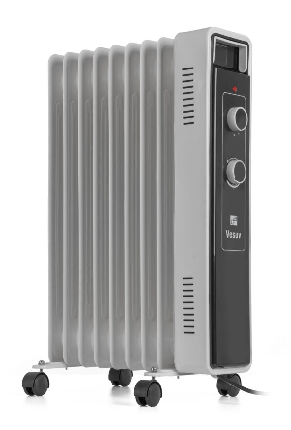 Olejový radiátor G21 Vesuv biely, 9 rebier, 2000 W – Obrázok 4