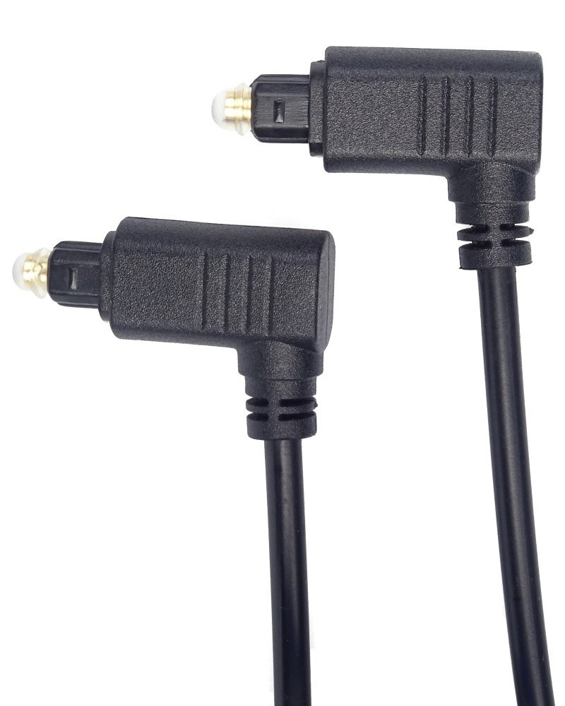Opticky-kabel-Toslink-90°-Toslink-90°-OD4mm-1m Optický kábel Toslink 90° - Toslink 90°, OD:4mm, 1m – Obrázok 1