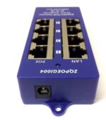 POE gigabitový stíněný 4-portový pasivní panel – Obrázok 3