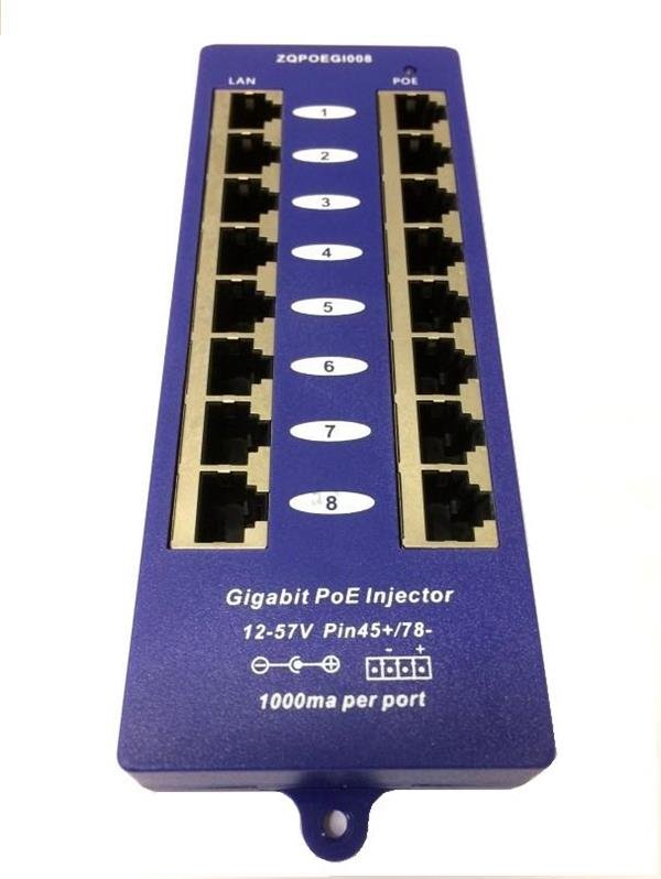 POE-gigabitovy-stineny-8-portovy-pasivni-panel POE gigabitový stíněný 8-portový pasivní panel – Obrázok 1