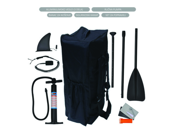 Paddleboard Capriolo Orange 335 x 83x 15 cm, 150 kg – Obrázok 3