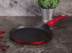 Panvica Berlingerhaus na palacinky s mramorovým povrchom 28 cm Burgundy Metallic Line – Obrázok 2