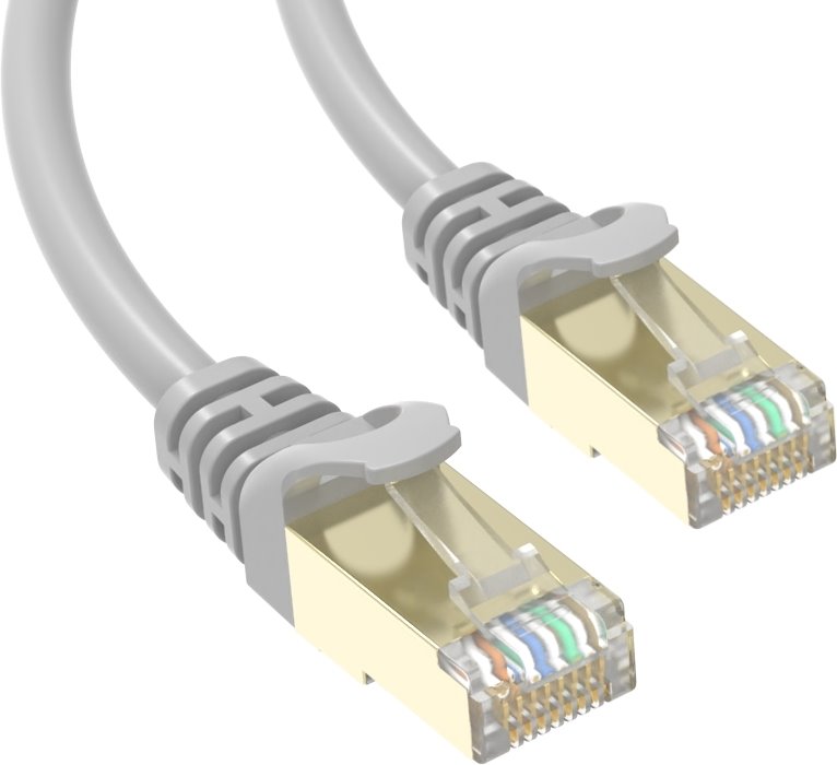 Patch-kabel-Conexpro-STP-CAT6A-025m-sivy Patch kábel Conexpro STP, CAT6A, 0,25m, sivý – Obrázok 1
