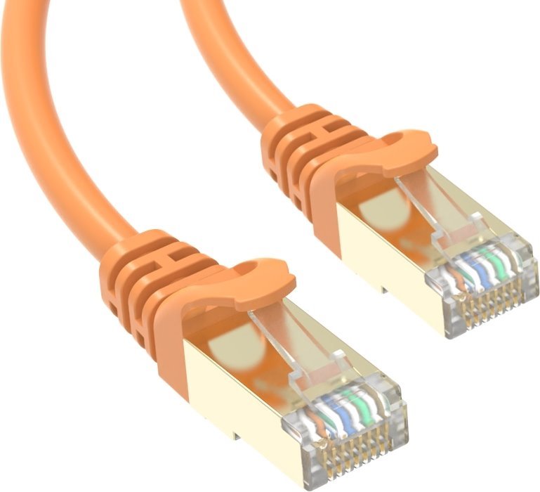 Patch-kabel-Conexpro-STP-CAT6A-1m-oranzovy Patch kábel Conexpro STP, CAT6A, 1m, oranžový – Obrázok 1