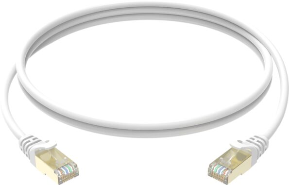 Patch kábel Conexpro STP, CAT6A, 2m, biely – Obrázok 2