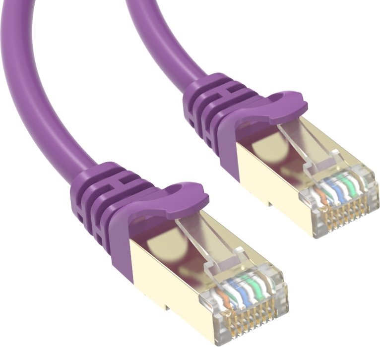 Patch-kabel-Conexpro-STP-CAT6A-2m-fialovy Patch kábel Conexpro STP, CAT6A, 2m, fialový – Obrázok 1