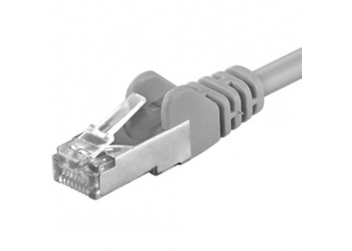 Patch-kabel-FTP-Cat-6-7m-sedy Patch kábel FTP Cat 6, 7m - šedý – Obrázok 1