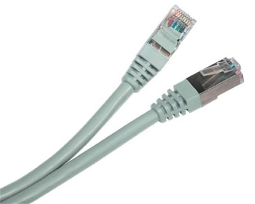 Patch-kabel-FTP-cat-5e-15m-sedy Patch kábel FTP cat 5e, 15m - šedý – Obrázok 1