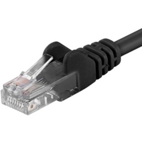 Patch-kabel-UTP-Cat-5e-10m-cerny Patch kábel UTP Cat 5e, 10m - černý – Obrázok 1
