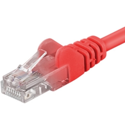Patch-kabel-UTP-Cat-6-025m-cerveny Patch kábel UTP Cat 6, 0,25m - červený – Obrázok 1