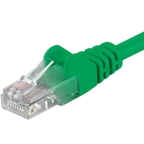 Patch-kabel-UTP-Cat-6-025m-zeleny Patch kábel UTP Cat 6, 0,25m - zelený – Obrázok 1