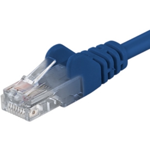 Patch-kabel-UTP-Cat-6-05m-modry Patch kábel UTP Cat 6, 0,5m - modrý – Obrázok 1