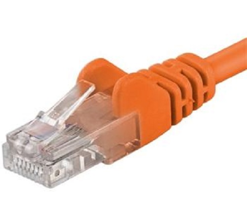 Patch-kabel-UTP-Cat-6-05m-oranzovy Patch kábel UTP Cat 6, 0,5m - oranžový – Obrázok 1