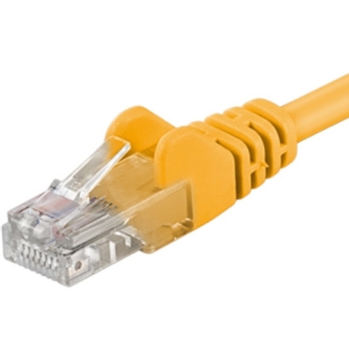 Patch-kabel-UTP-Cat-6-05m-zluty Patch kábel UTP Cat 6, 0,5m - žlutý – Obrázok 1