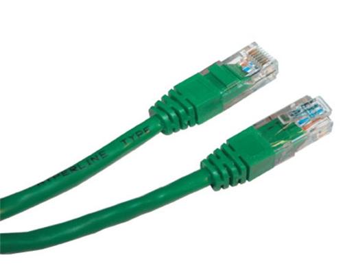 Patch-kabel-UTP-cat-5e-15m-zeleny Patch kábel UTP cat 5e, 1,5m - zelený – Obrázok 1